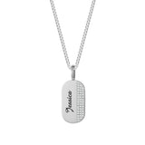 Personalized Mother's Name Necklace Stainless Steel 18K Plated Box Chain