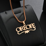 Name Personalized Jewelry Stainless Steel Pendant Necklaces