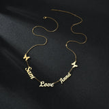 Personalized Name Stainless Steel Cross Necklace