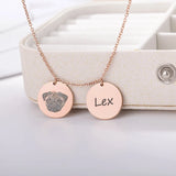 Pet Dog Cat Head Photo Necklaces Stainless Steel Necklace Pendant