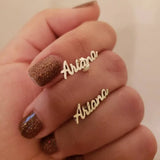 Custom Name Stud Earrings Stainless Steel Personalized Jewelry Gift