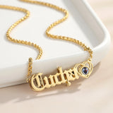 Projection Photo Necklace For Femme Plated Jewelry Lover Stainless Steel
