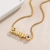 Projection Photo Necklace For Femme Plated Jewelry Lover Stainless Steel