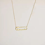 Safety Pin Necklace Vintage Charm Clavicle Personalized Jewelry