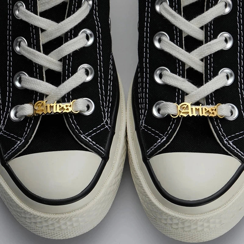 Personalized Stainless Steel Shoe Buckle Sneakers for Women Men