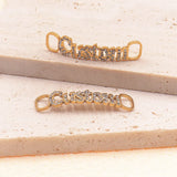 Personalized Stainless Steel Crystal Name Shoe Buckle