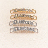 Personalized Stainless Steel Crystal Name Shoe Buckle