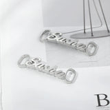 Personalized Stainless Steel Shoe Buckle Nameplate