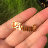 Stainless Steel Shoe-buckle Nameplate Charm