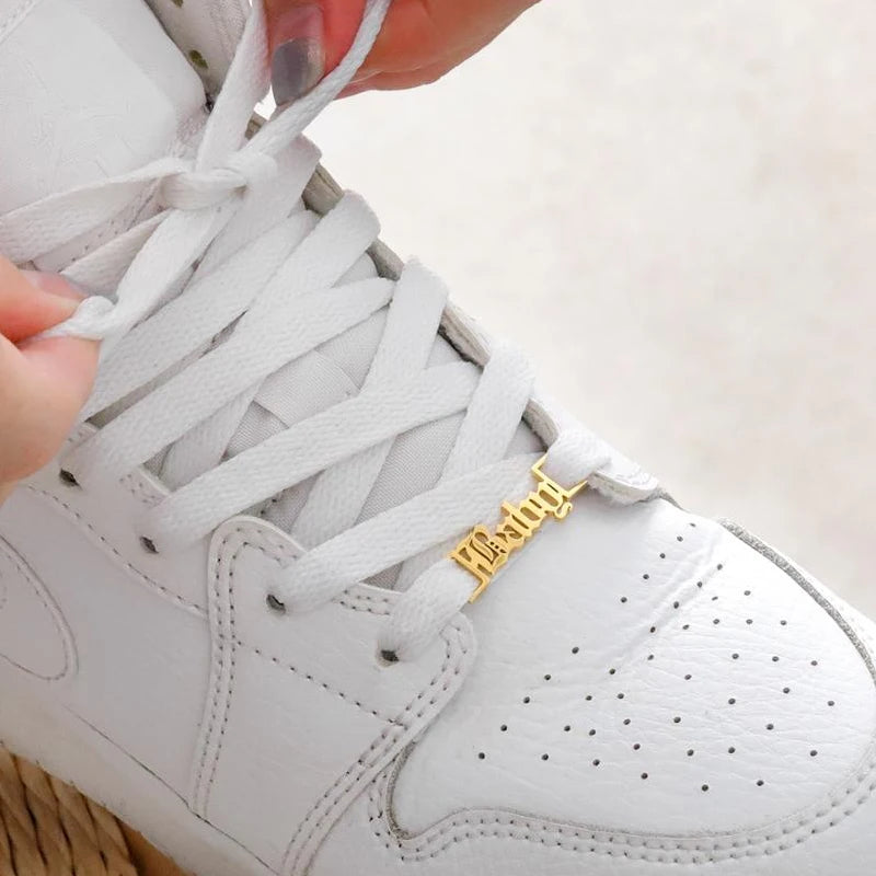 Custom Name Shoe-buckle Jewelry Stainless Steel Nameplate Charm