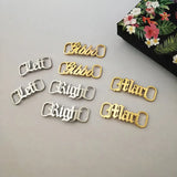 Personalized Shoe-buckle Name Plate Buckie Charm