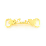 Custom Shoe-buckle Stainless Steel Nameplate Shoe Tag 1 Pair