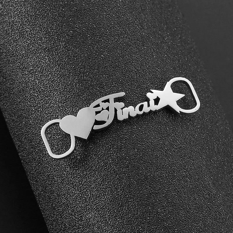 Custom Shoe-buckle Stainless Steel Nameplate Shoe Tag 1 Pair