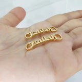 Custom Shoe-buckle Stainless Steel Nameplate Buckie Charm
