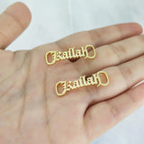 Custom Shoe-buckle Stainless Steel Nameplate Buckie Charm