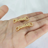 Custom Shoe-buckle Stainless Steel Nameplate Buckie Charm