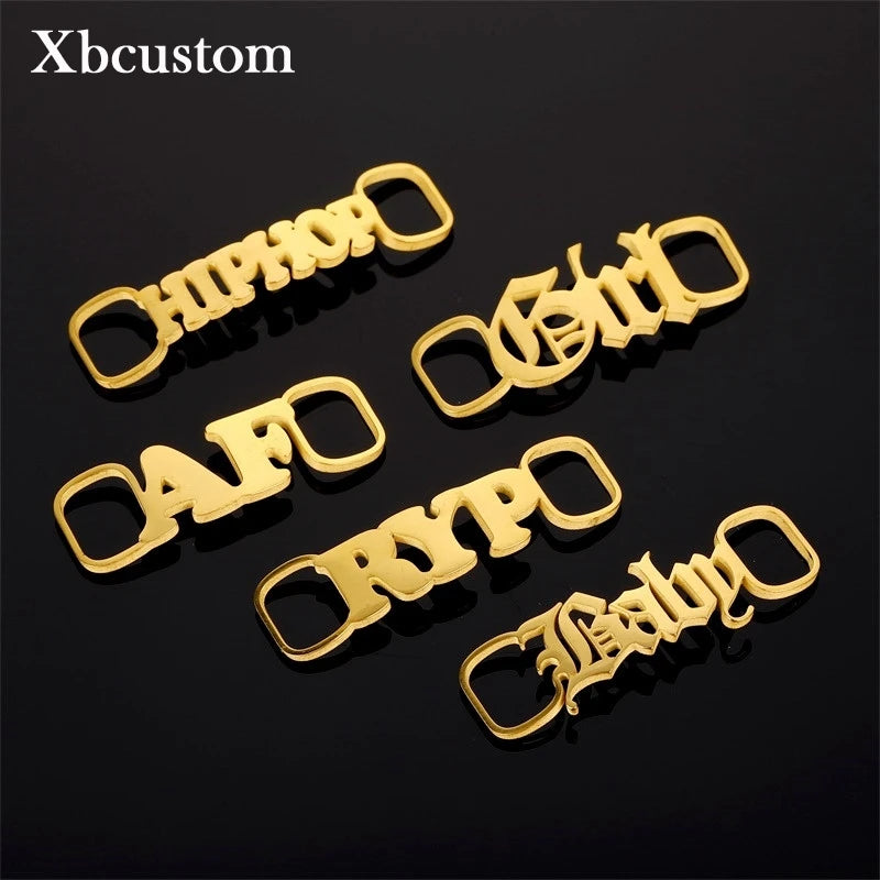Custom Name Shoe-buckle Stainless Steel Charm