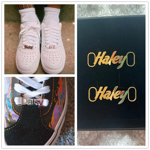 Personalized Stainless Steel Shoe-buckle Letters Buckie for Adults Kids