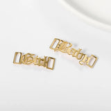 Personalized Name Shoes Buckle for Men Stainless Steel Nameplate Sneakers