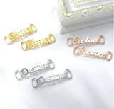 Personalized Name Shoes Buckle for Men Stainless Steel Nameplate Sneakers