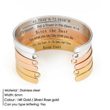 Personalized Heart Stainless Steel Bangle Engraved Letters 4mm/6mm