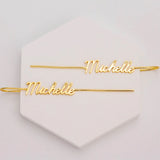 Stainless Steel Earrings Women Initial Nameplate Stud