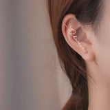 Stainless Steel Earrings Women Initial Nameplate Stud