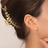 Stainless Steel Earrings Women Initial Nameplate Stud