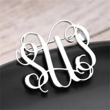 Stainless Steel Jewelry Man Letter Collar Pin Initial Pendant Men Lapel Pins
