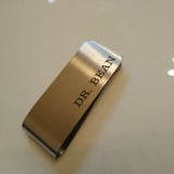 Personalized Stainless Steel Money Clip Holder Slim Wallet