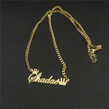 Stainless Steel Bead Choker Pendant Necklace for Women - Personalized Jewelry