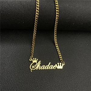 Stainless Steel Bead Choker Pendant Necklace for Women - Personalized Jewelry
