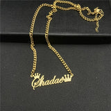 Stainless Steel Bead Choker Pendant Necklace for Women - Personalized Jewelry