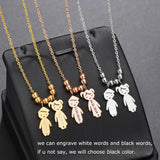 Customizable Stainless Steel Kids Pendants Necklace