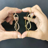 Personalized Stainless Steel Women Bracelet with Infinity Symbol Pendant
