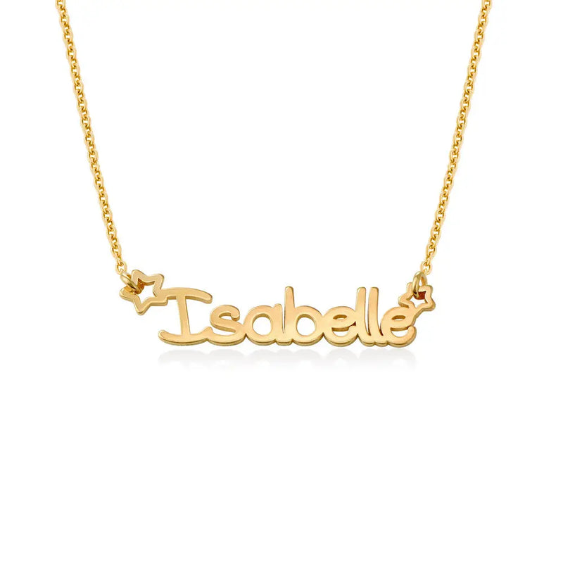Star Necklace With Letter Personalized Stainless Steel Jewelry