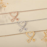 Heart Shaped Stethoscope Necklace | Personalized Stainless Steel Chain