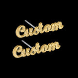 Matte Name Stud Earrings Personalized Letter Nameplate Earring