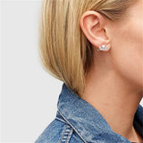 Custom Heart Stud Earrings Stainless Steel Jewelry