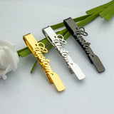 Engraved Logo Tie Clip Stainless Steel Pin Clasp Necktie Wedding