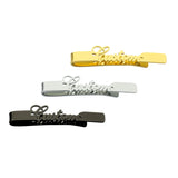 Engraved Logo Tie Clip Stainless Steel Pin Clasp Necktie Wedding