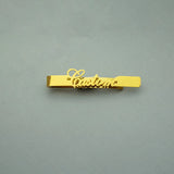 Engraved Logo Tie Clip Stainless Steel Pin Clasp Necktie Wedding