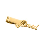 Personalized Name Letter Stainless Steel Tie Clips for Men