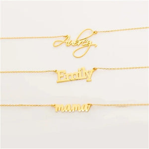 Custom Stainless Steel Necklace for Women, Personalized Pendant