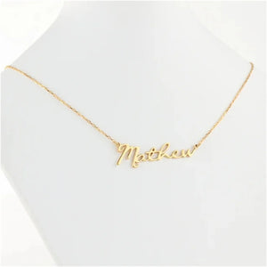 Personalized Stainless Steel Nameplate Necklaces for Women