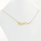 Personalized Stainless Steel Nameplate Necklaces for Women