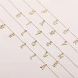 Zircon Necklace Personalized Crystal Name Necklaces Pendant Chain