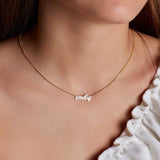 Dainty Name Necklace Personalized Jewelry Mothers Gift