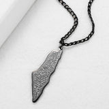 Personalized Map Necklace Ladies Pendant Stainless Steel Jewelry