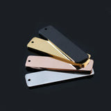 Stainless Steel Rectangle Charms 10*40mm DIY Pendant 10pcs
